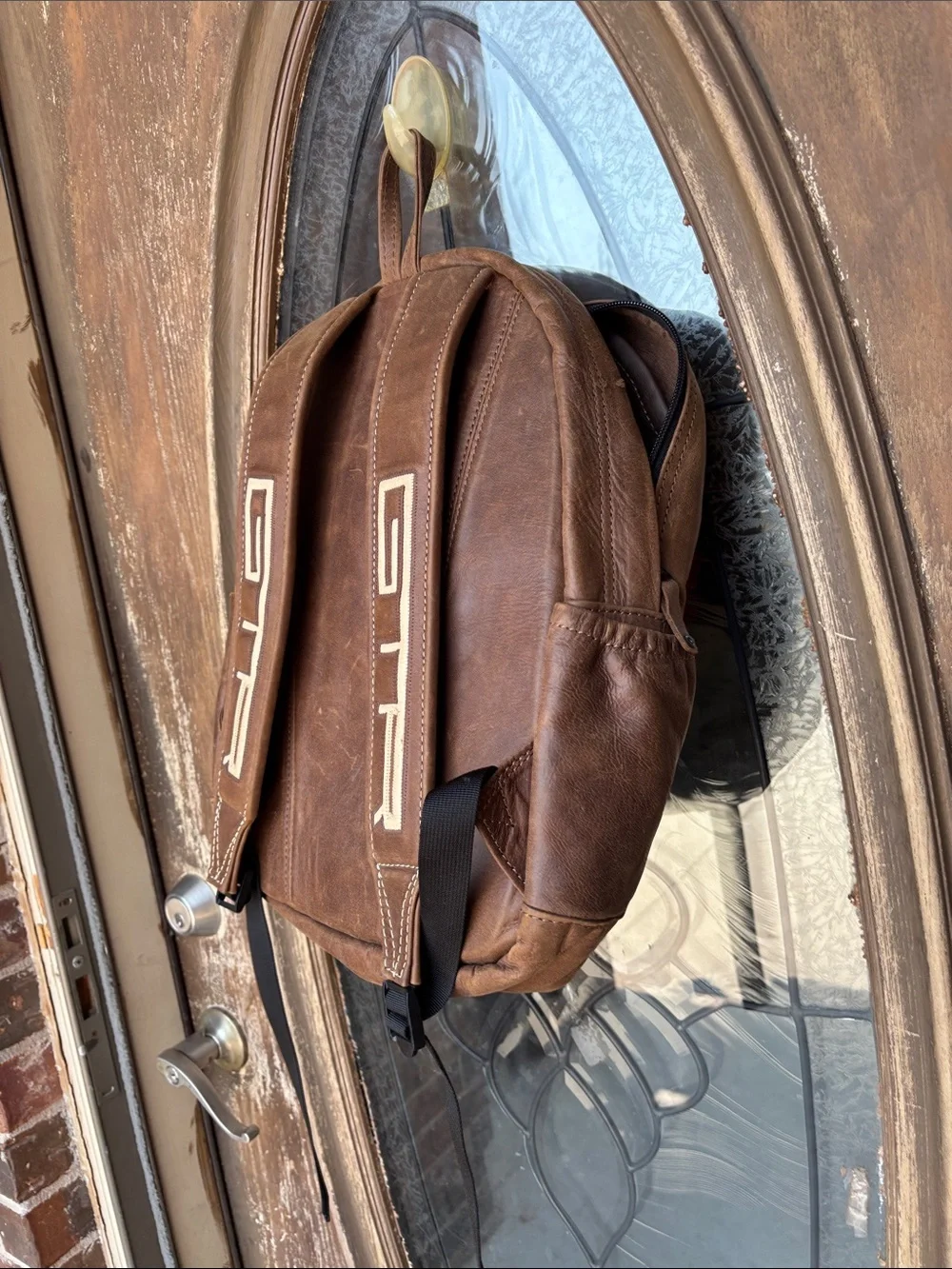 Genuine leather GTR backpack!